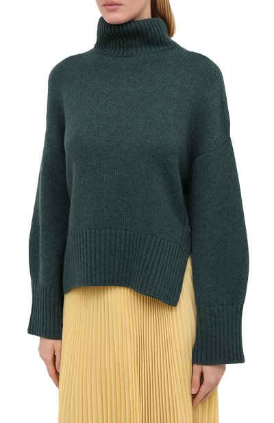 Кашемировый пуловер LORO PIANA зеленого цвета по цене 197000 руб., арт. FAI7129, фото 4 Кашемировый пуловер LORO PIANA, арт. FAI7129, фото 4