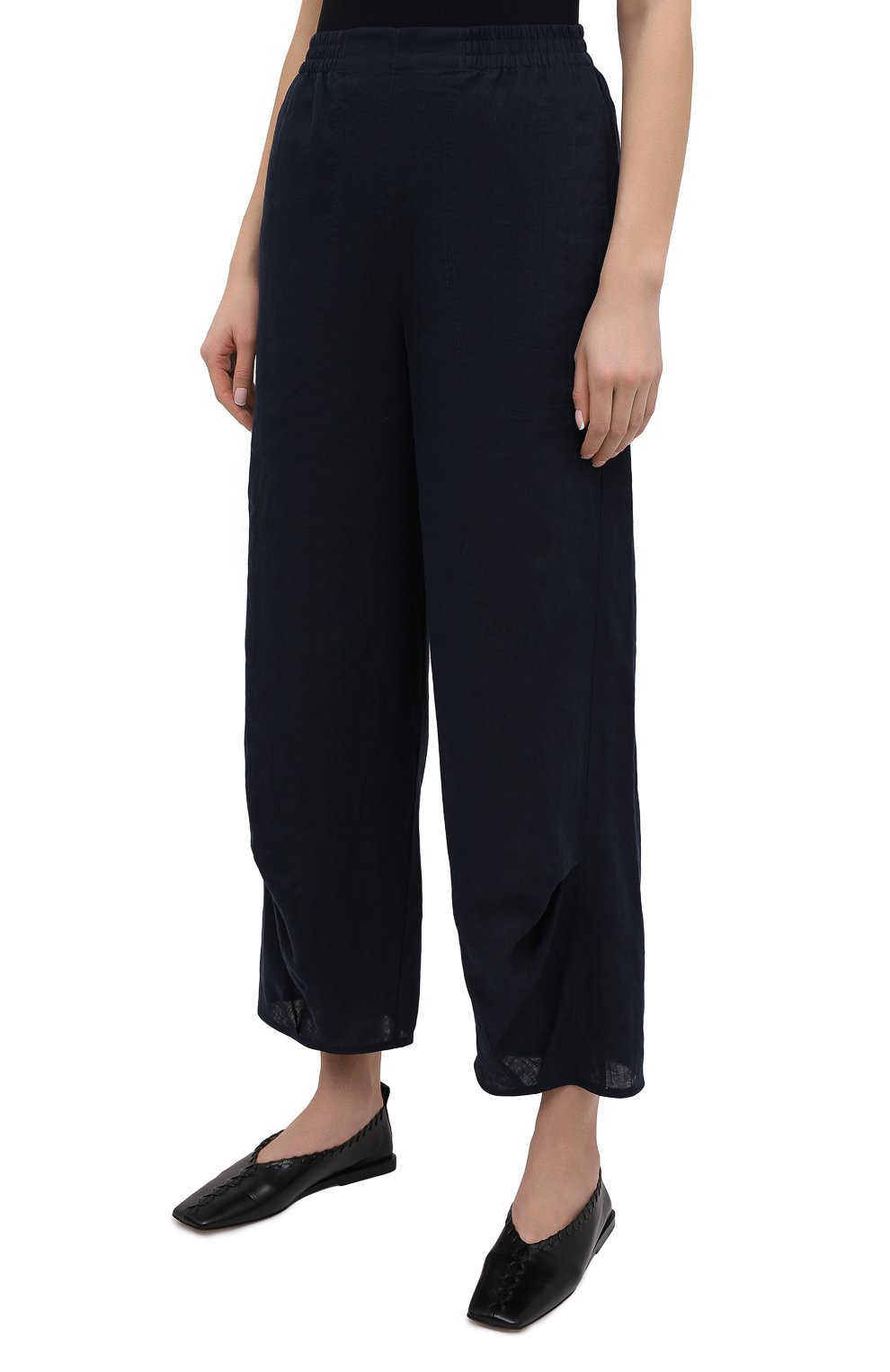 Льняные брюки GIORGIO ARMANI темно-синего цвета по цене 94950 руб., арт. 1SHPP0HA/T022F, фото 3 Льняные брюки GIORGIO ARMANI, арт. 1SHPP0HA/T022F, фото 3