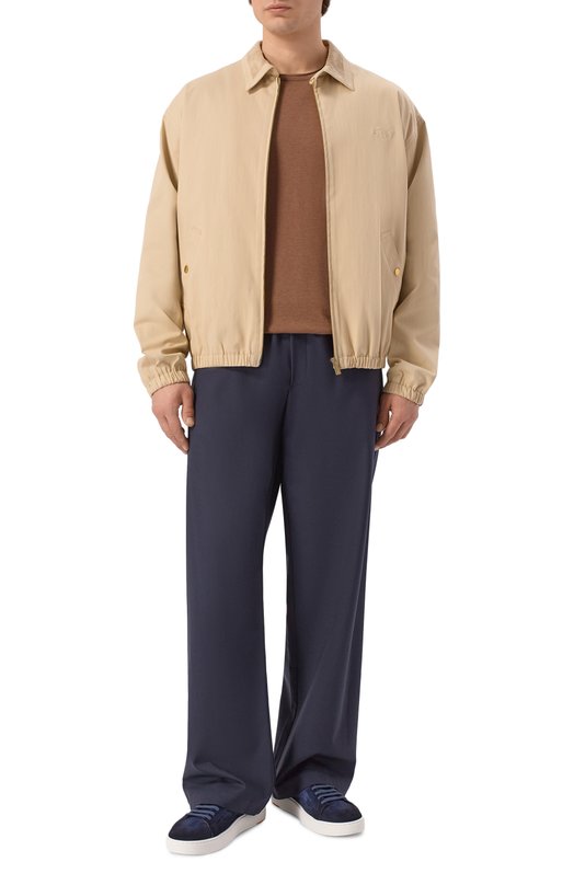 Джемпер из шелка и хлопка 12 STOREEZ 137306 Коричневый  137306 Фото 2