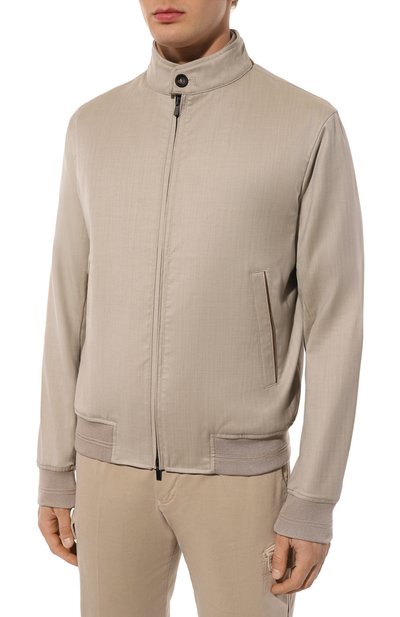 Бомбер из шерсти и шелка ANDREA CAMPAGNA, арт. BARNEYS/542.201, фото 3