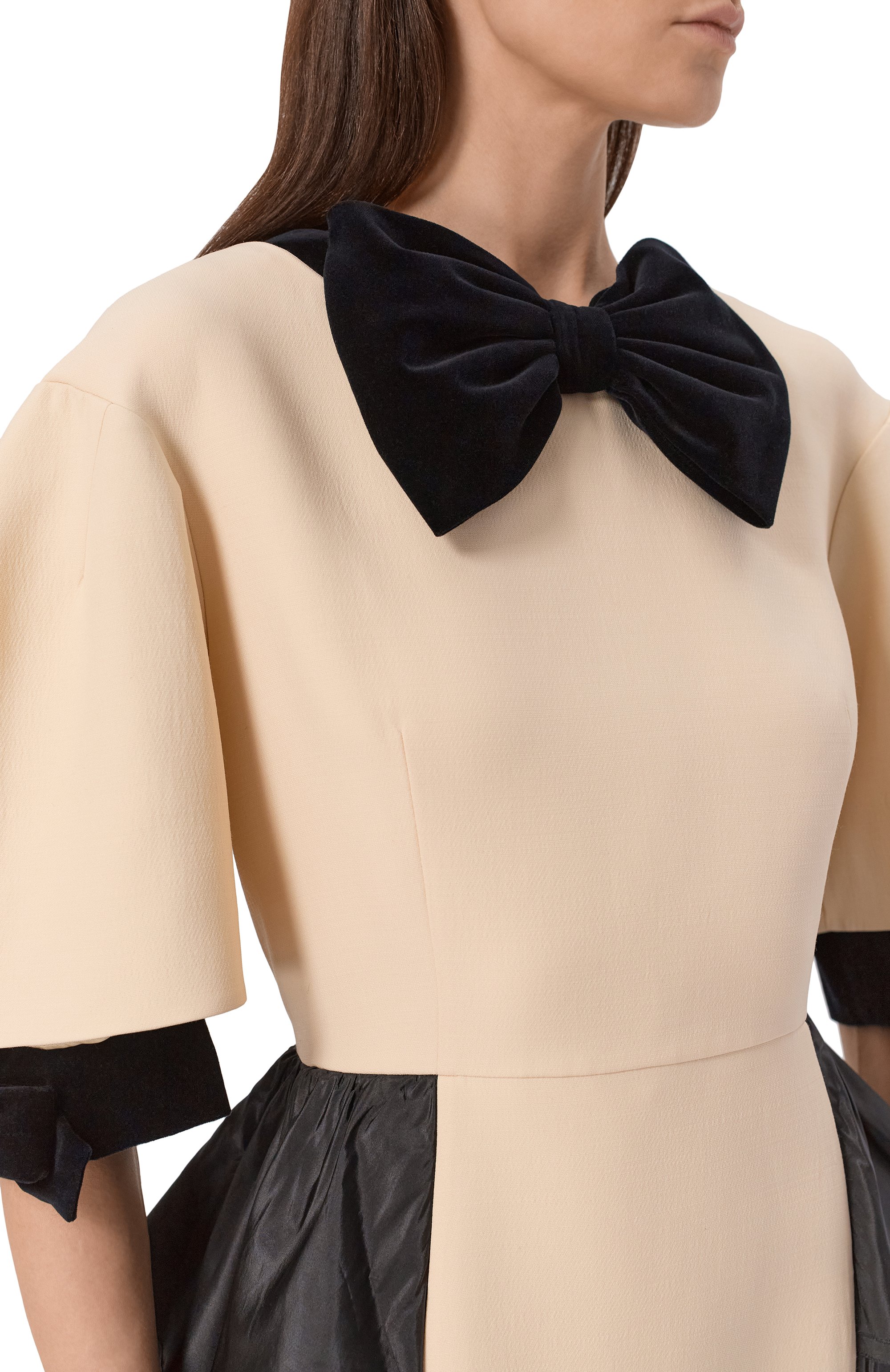 Платье из шерсти и шелка VALENTINO, арт. 7B0VAGG0/1CF, фото 4