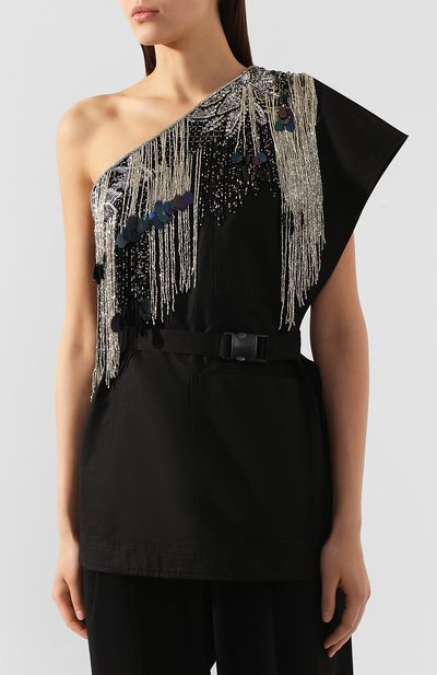 Хлопковый топ DRIES VAN NOTEN, арт. 191-10770-7293, фото 3