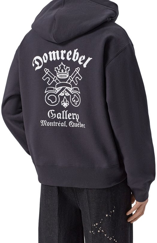 Хлопковая толстовка DOMREBEL M KEYS/ZIP H00DIE Серый  M KEYS/ZIP H00DIE Фото 4