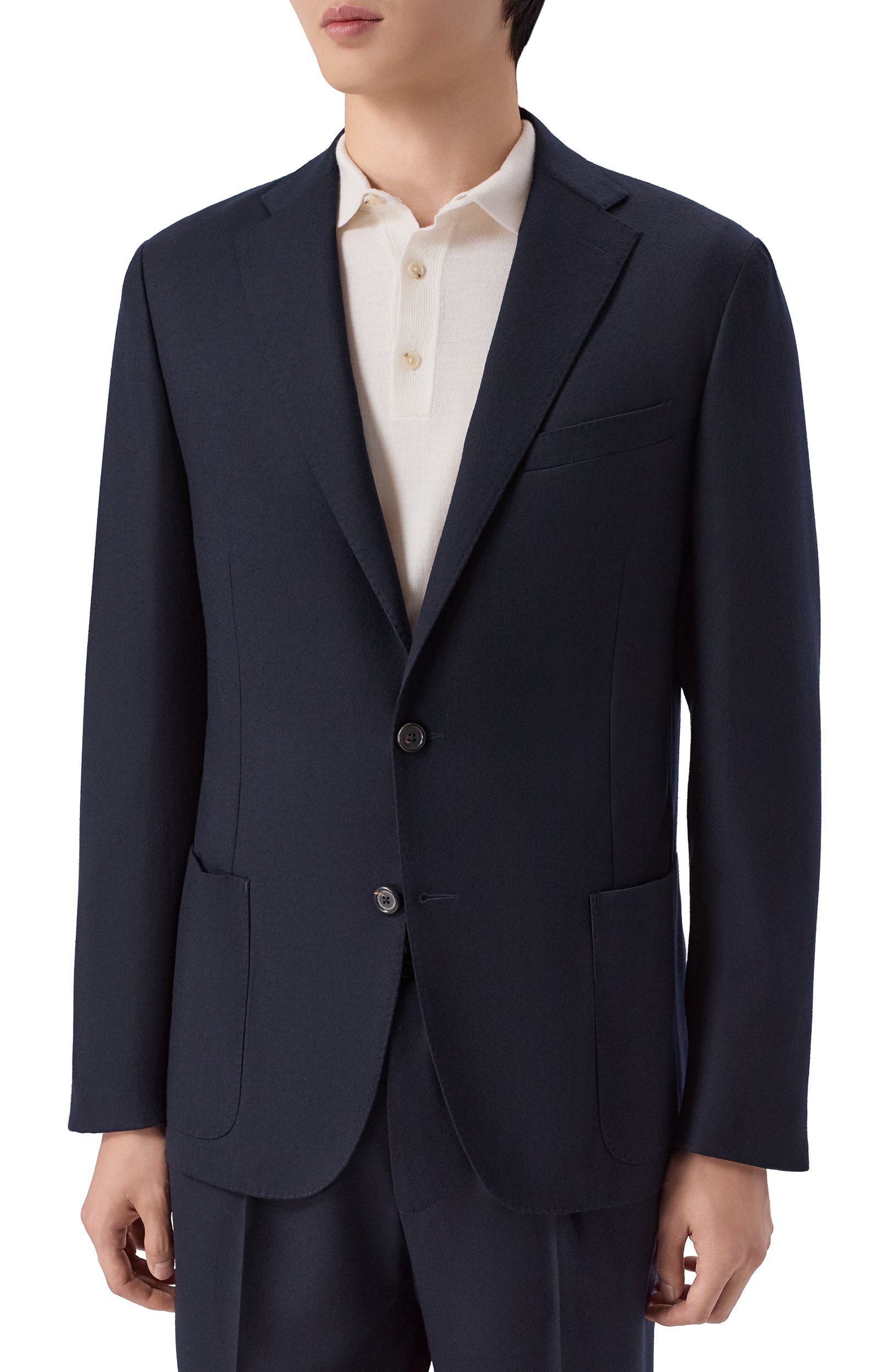 Шерстяной костюм CORNELIANI темно-синего цвета по цене 210500 руб., арт. 28X007/2A18400_SET, фото 2 Шерстяной костюм CORNELIANI, арт. 28X007/2A18400_SET, фото 2