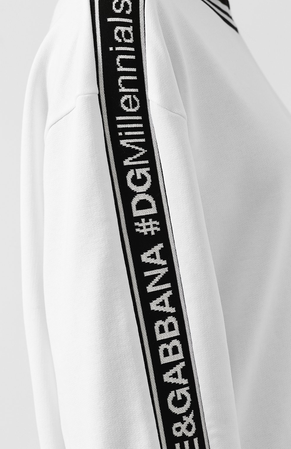 Хлопковый пуловер с логотипом бренда DOLCE & GABBANA, арт. F9D15T/FU7DU, фото 6