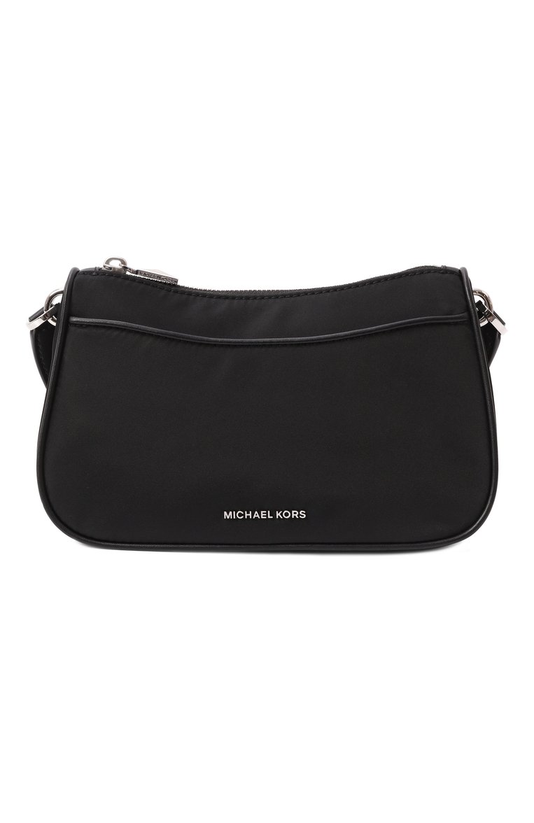 Женская сумка jet set medium MICHAEL MICHAEL KORS черного цвета, арт. 32R3SJ6C8C | Фото 1 (Материал: Текстиль; Ремень/цепочка: На ремешке; Размер: medium)