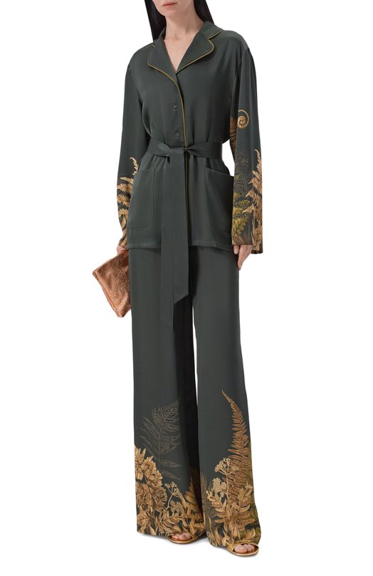 Шелковая рубашка Leffers 9\3.62.89.19.18 Зелёный  9\3.62.89.19.18 Фото 2