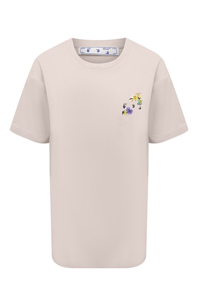 Женская хлопковая футболка OFF-WHITE, арт. 0WAA089S21JER002