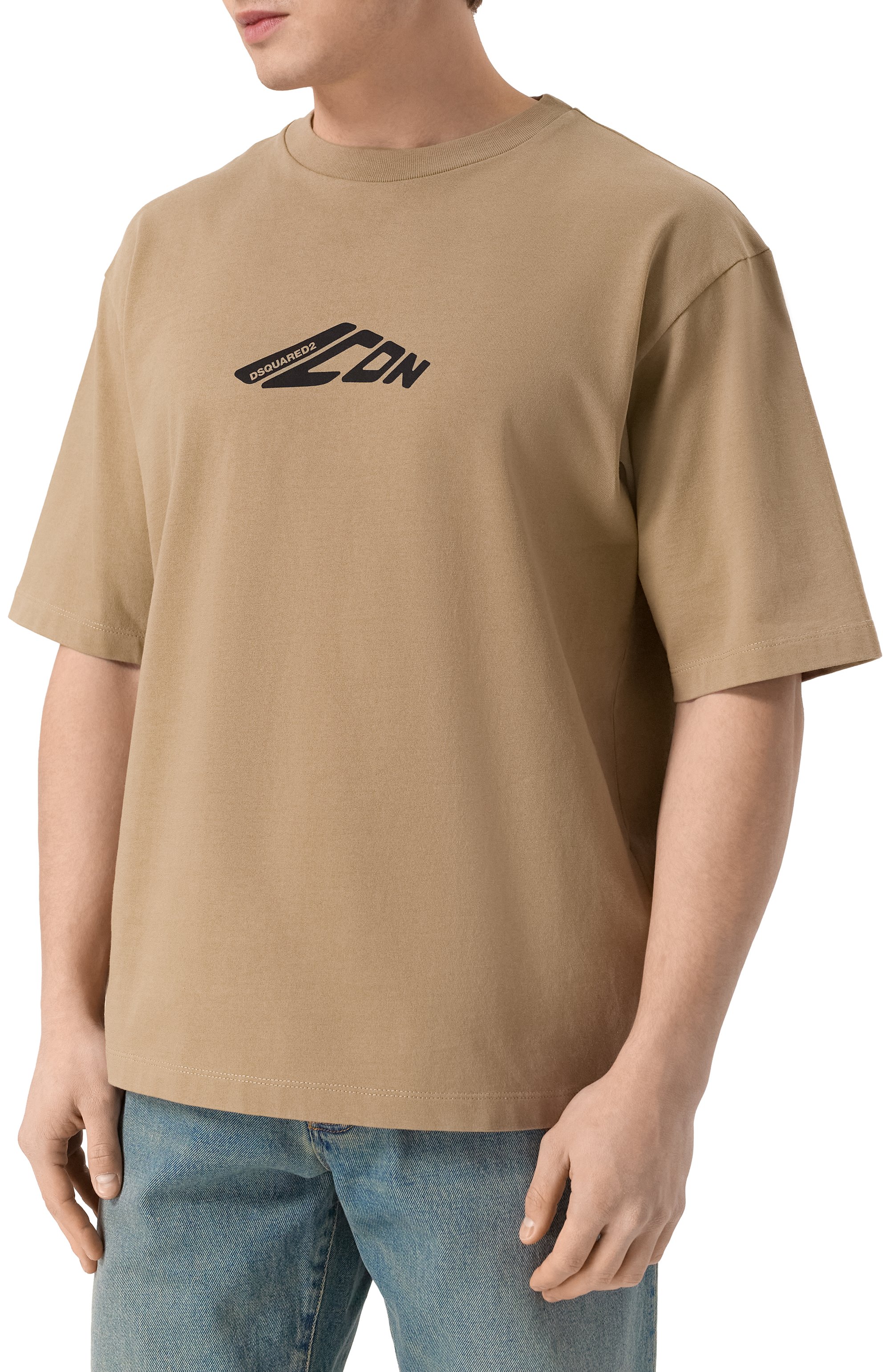 Хлопковая футболка DSQUARED2, арт. S79GC0096/D20033, фото 3