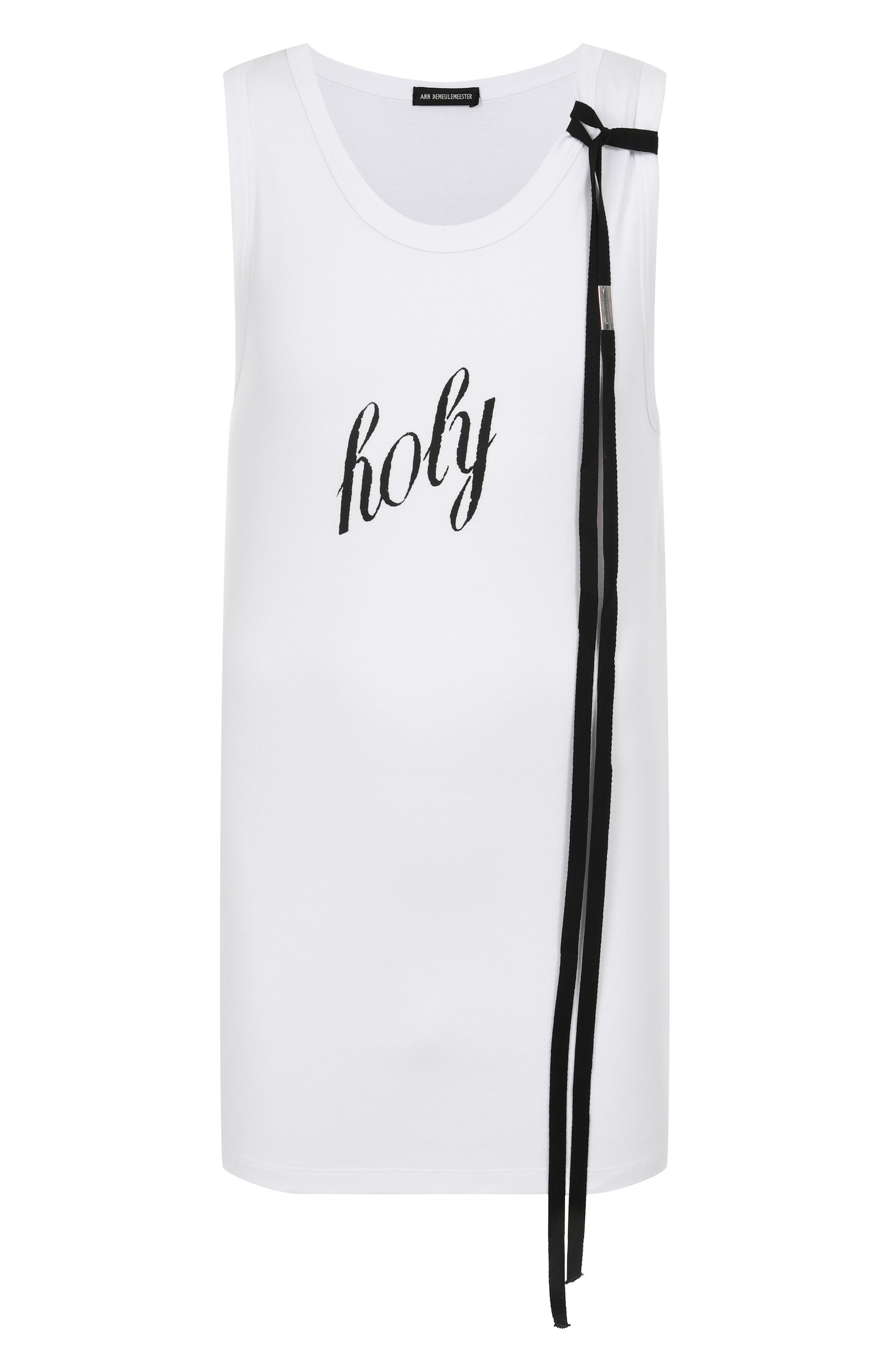 Хлопковая майка ANN DEMEULEMEESTER, арт. C000-M-JT020-12-FA045-099, фото 1