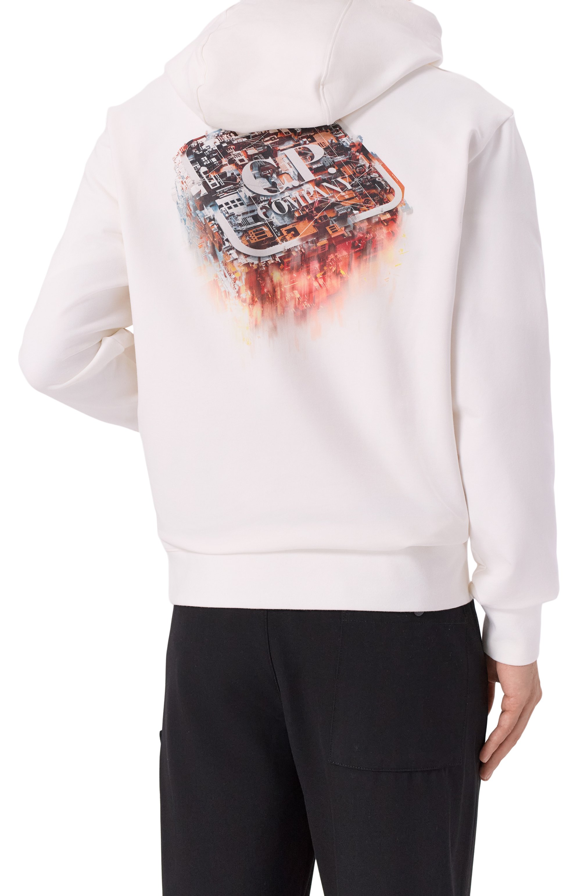 Хлопковое худи C.P. COMPANY, арт. 19CLSS062A006452W, фото 4