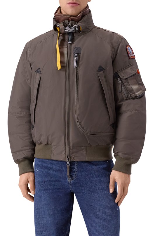 Пуховый бомбер Parajumpers 25WMPMJKMA26 Коричневый  25WMPMJKMA26 Фото 3