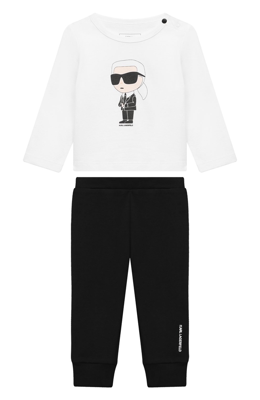 Комплект из лонгслива и брюк KARL LAGERFELD KIDS, арт. Z30289., фото 1
