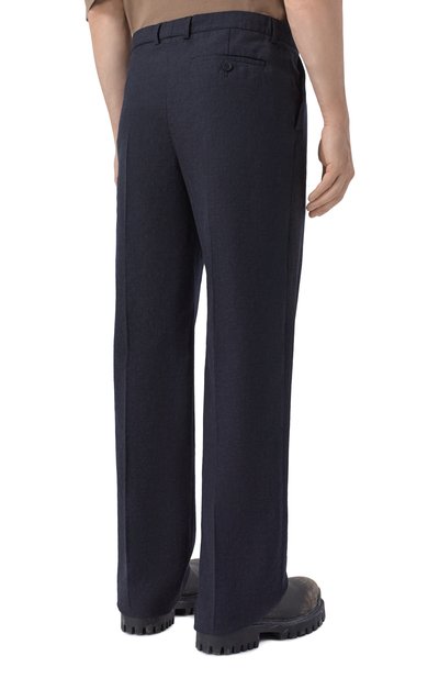 Шерстяные брюки BALENCIAGA темно-синего цвета по цене 184000 руб., арт. 857649/TQT27, фото 4 Шерстяные брюки BALENCIAGA, арт. 857649/TQT27, фото 4