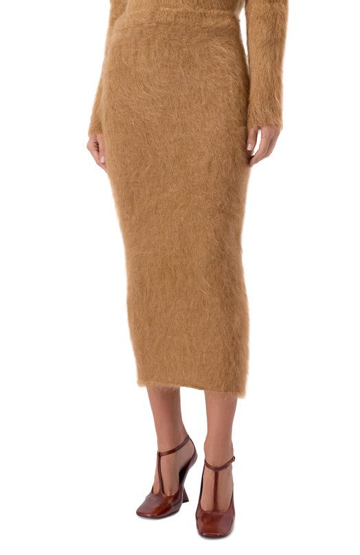 Шерстяная юбка Giuseppe di Morabito 05FW2KND375 05444 Бежевый  05FW2KND375 05444 Фото 3