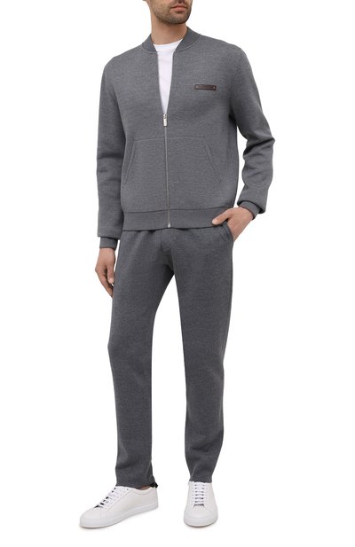 Шерстяные брюки BERLUTI серого цвета по цене 158500 руб., арт. R20KTU01-002, фото 2 Шерстяные брюки BERLUTI, арт. R20KTU01-002, фото 2