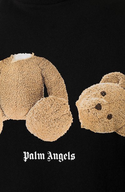Хлопковая футболка PALM ANGELS, арт. PMAA001E194130161088, фото 5