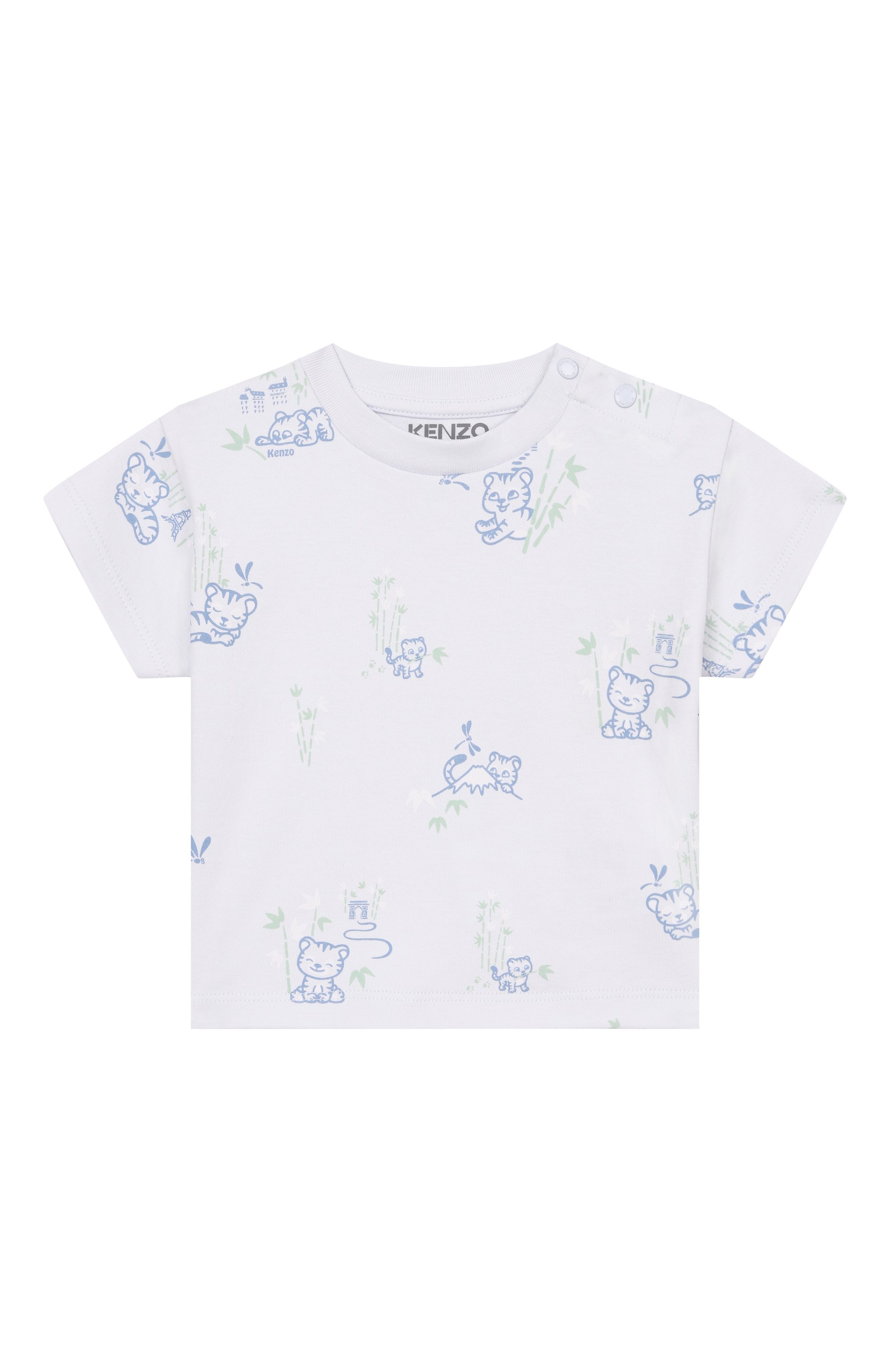 Комплект из футболки и брюк KENZO темно-синего цвета по цене 23750 руб., арт. K61598, фото 2 Комплект из футболки и брюк KENZO, арт. K61598, фото 2