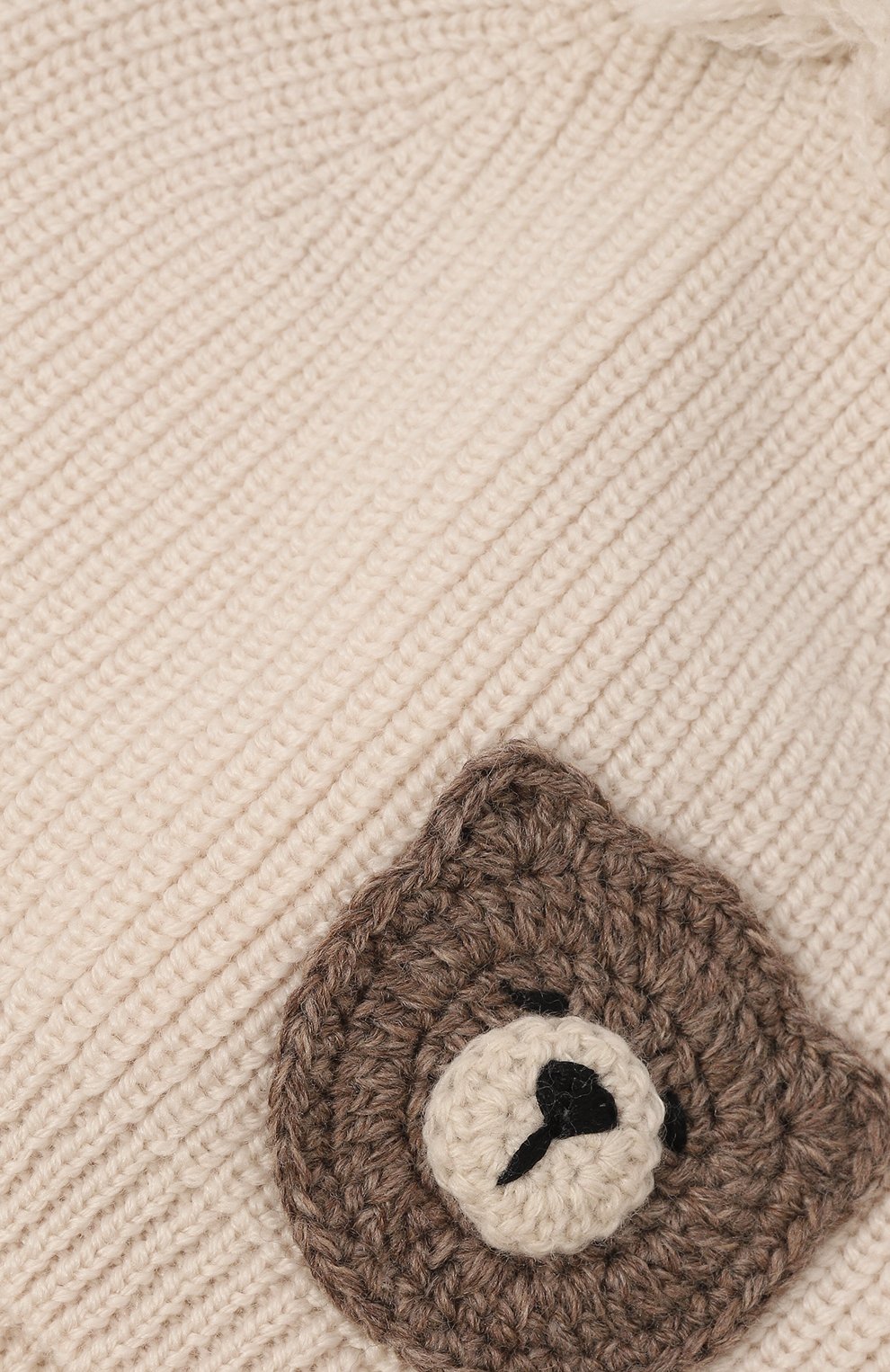 Шерстяная шапка BABY T кремового цвета по цене 5995 руб., арт. 23AI014CUP, фото 3 Шерстяная шапка BABY T, арт. 23AI014CUP, фото 3