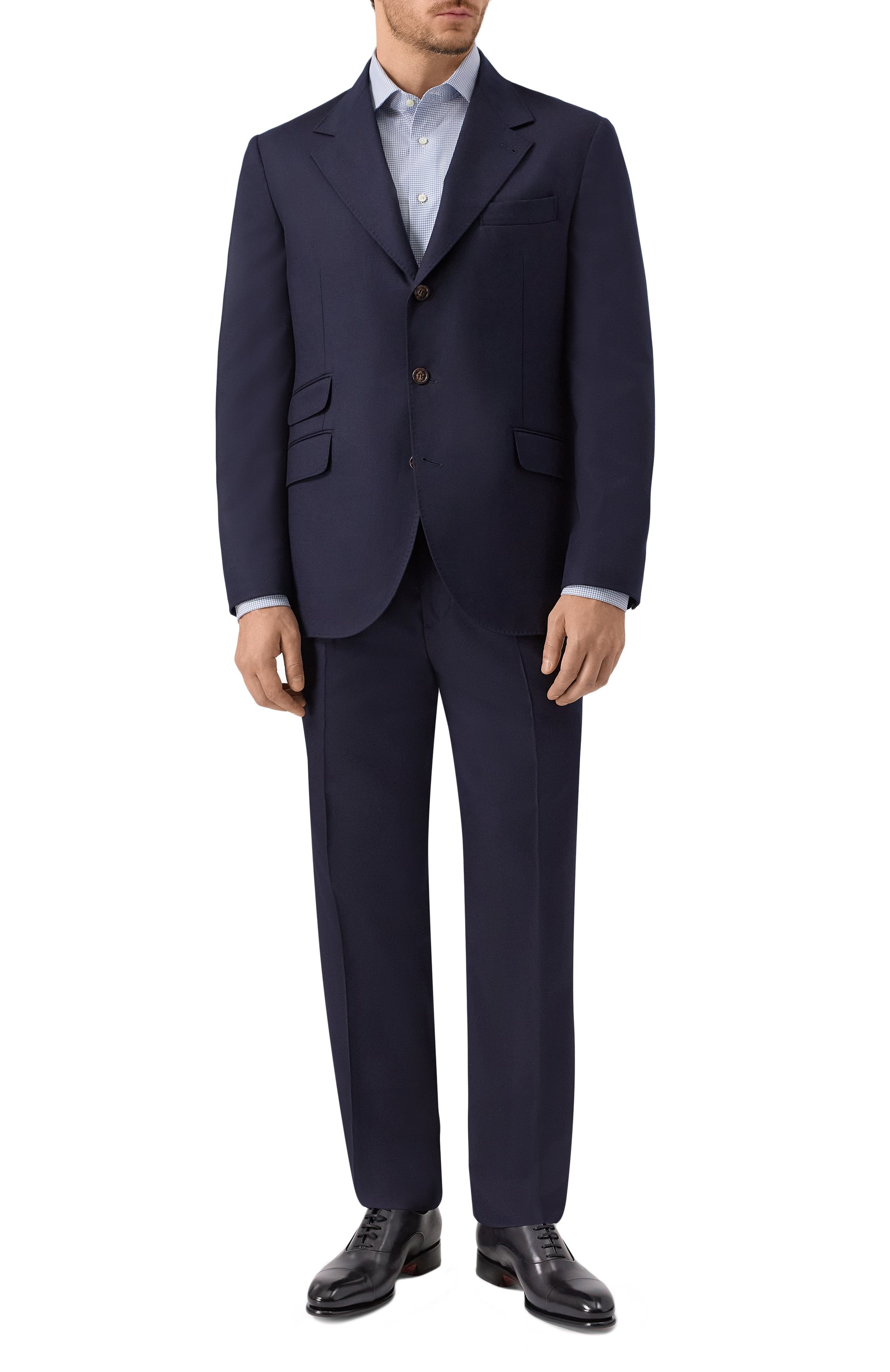 Кожаные оксфорды carter SANTONI, арт. MCCG12621MC1HKLT, фото 2