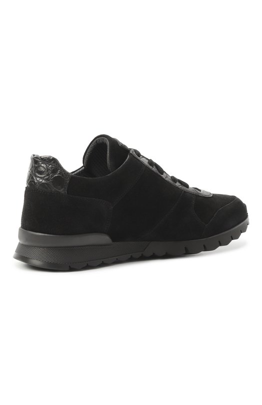 Замшевые кроссовки Kiton USSA114N0127703 Чёрный  USSA114N0127703 Фото 5