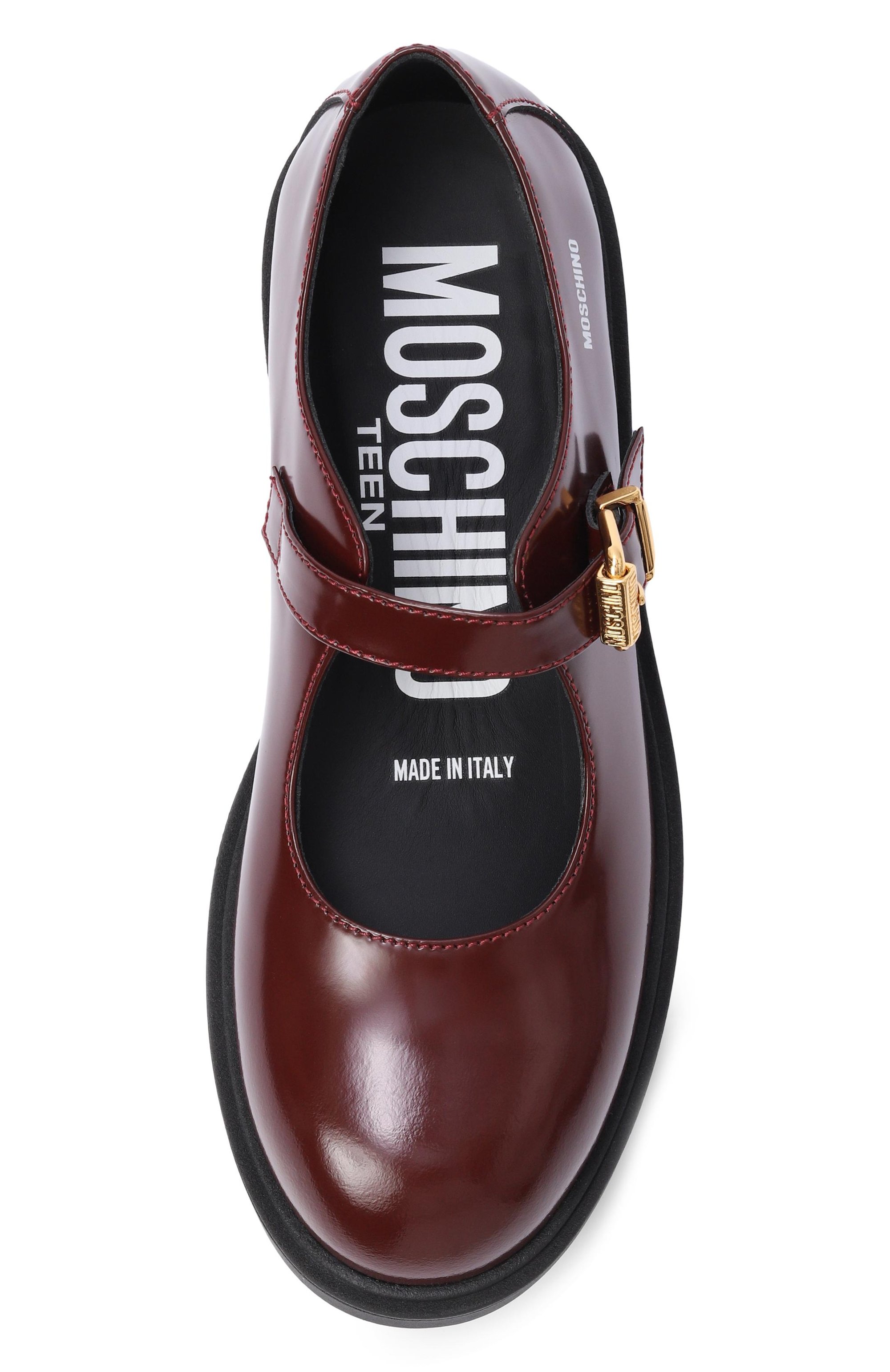 Кожаные туфли MOSCHINO, арт. 84245/VAR1_001, фото 4