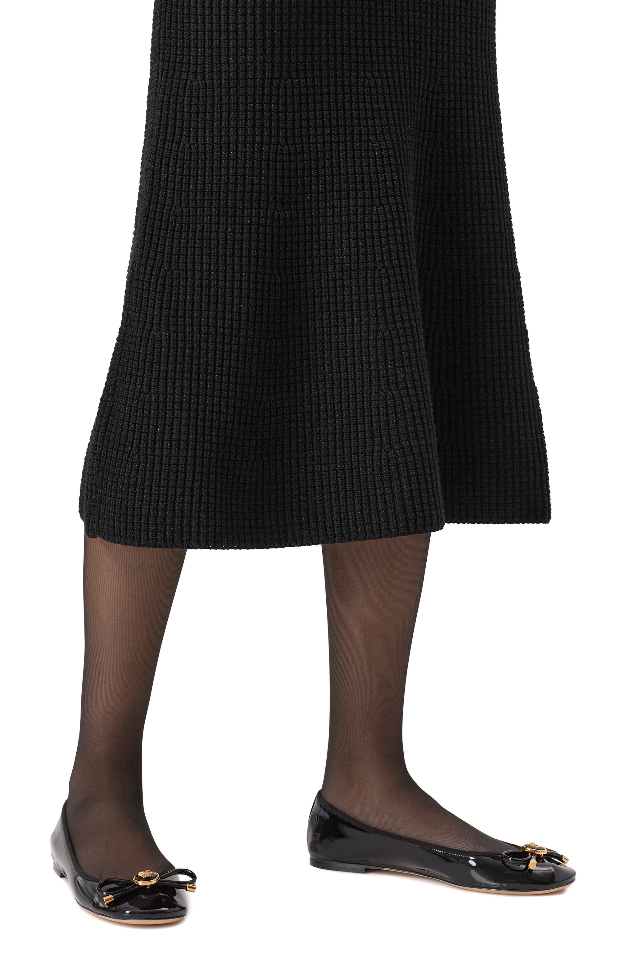 Кожаные балетки opera bow VERSACE, арт. 1017834/1A11949, фото 3