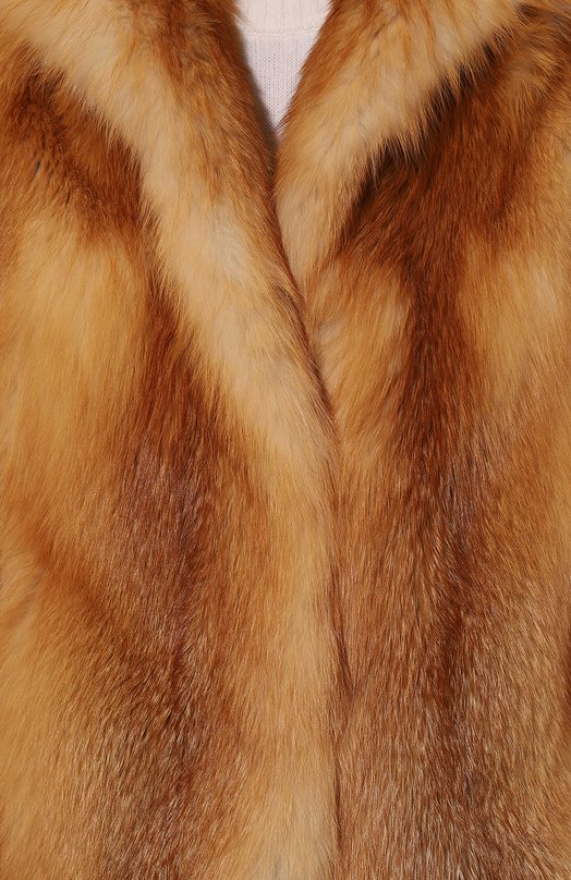 Шуба из меха лисы Giulia Gurman J2G40 Оранжевый  J2G40 Фото 5