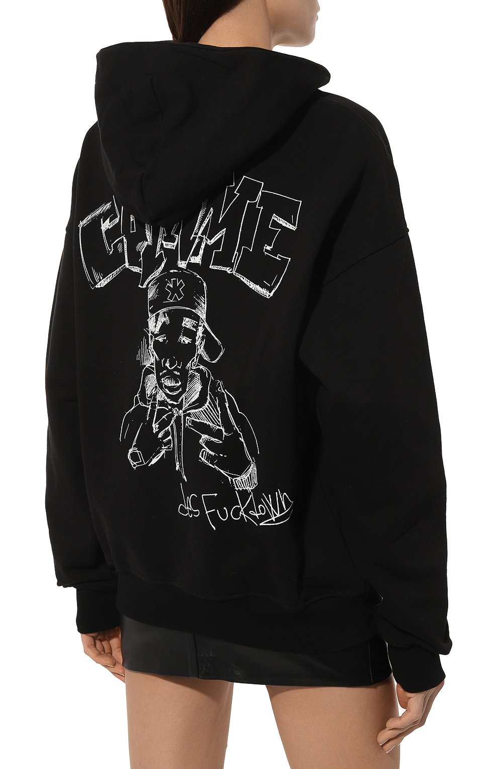 Хлопковое худи COMME DES FUCKDOWN, арт. CFABW00135, фото 4