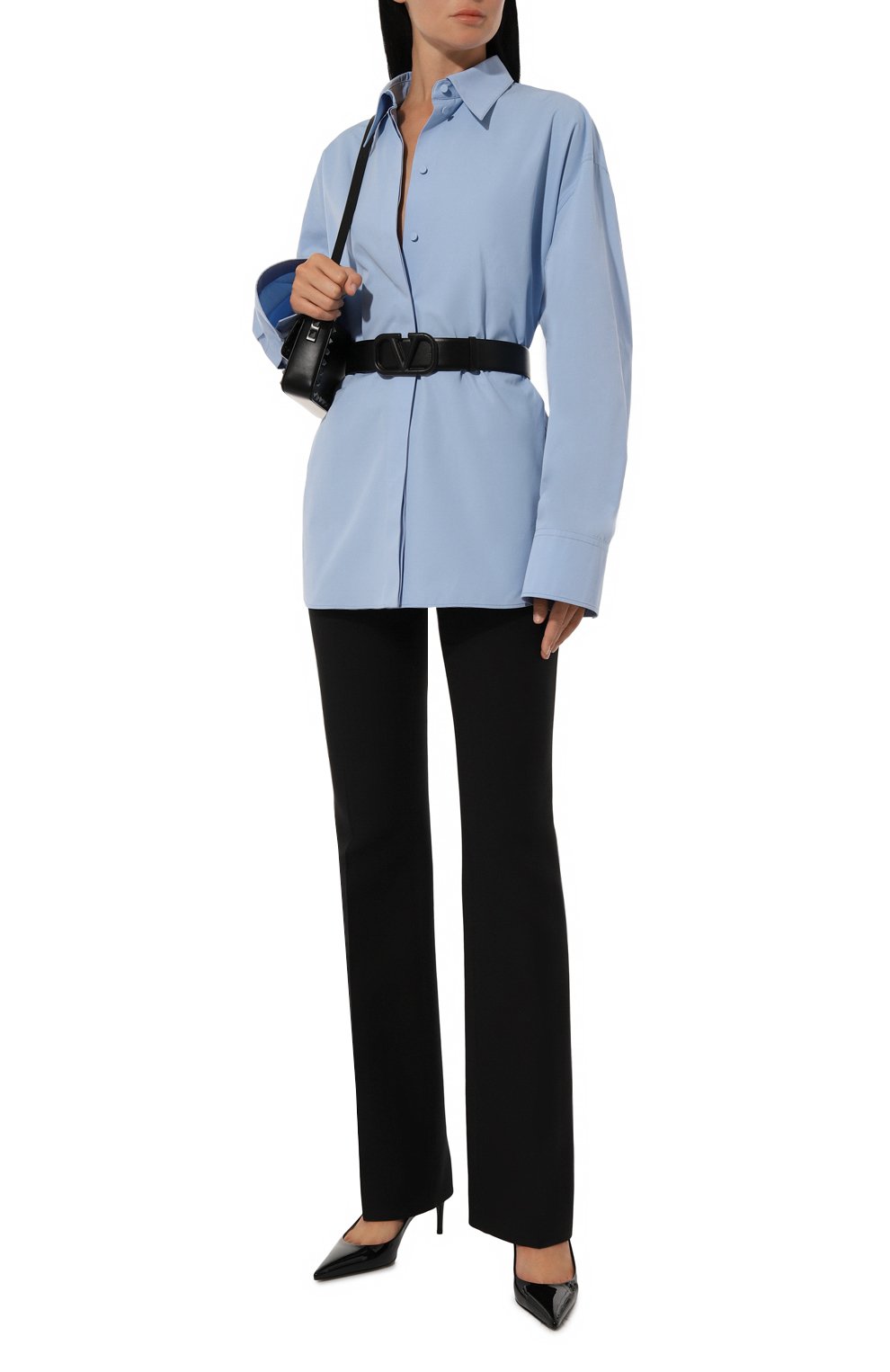 Хлопковая рубашка VALENTINO, арт. 3B0AB5L2/5DN, фото 2