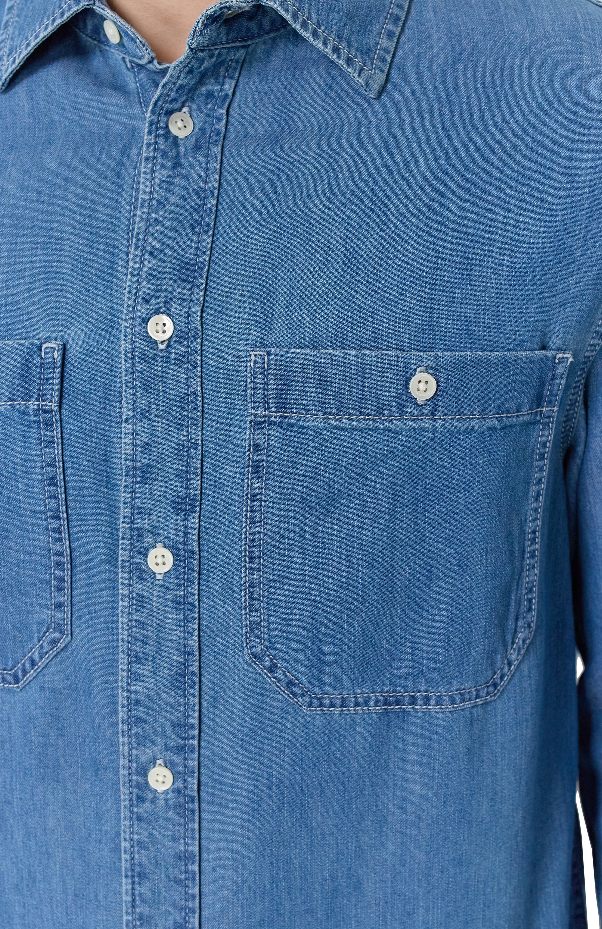 Джинсовая рубашка 12 STOREEZ, арт. 129671, фото 5