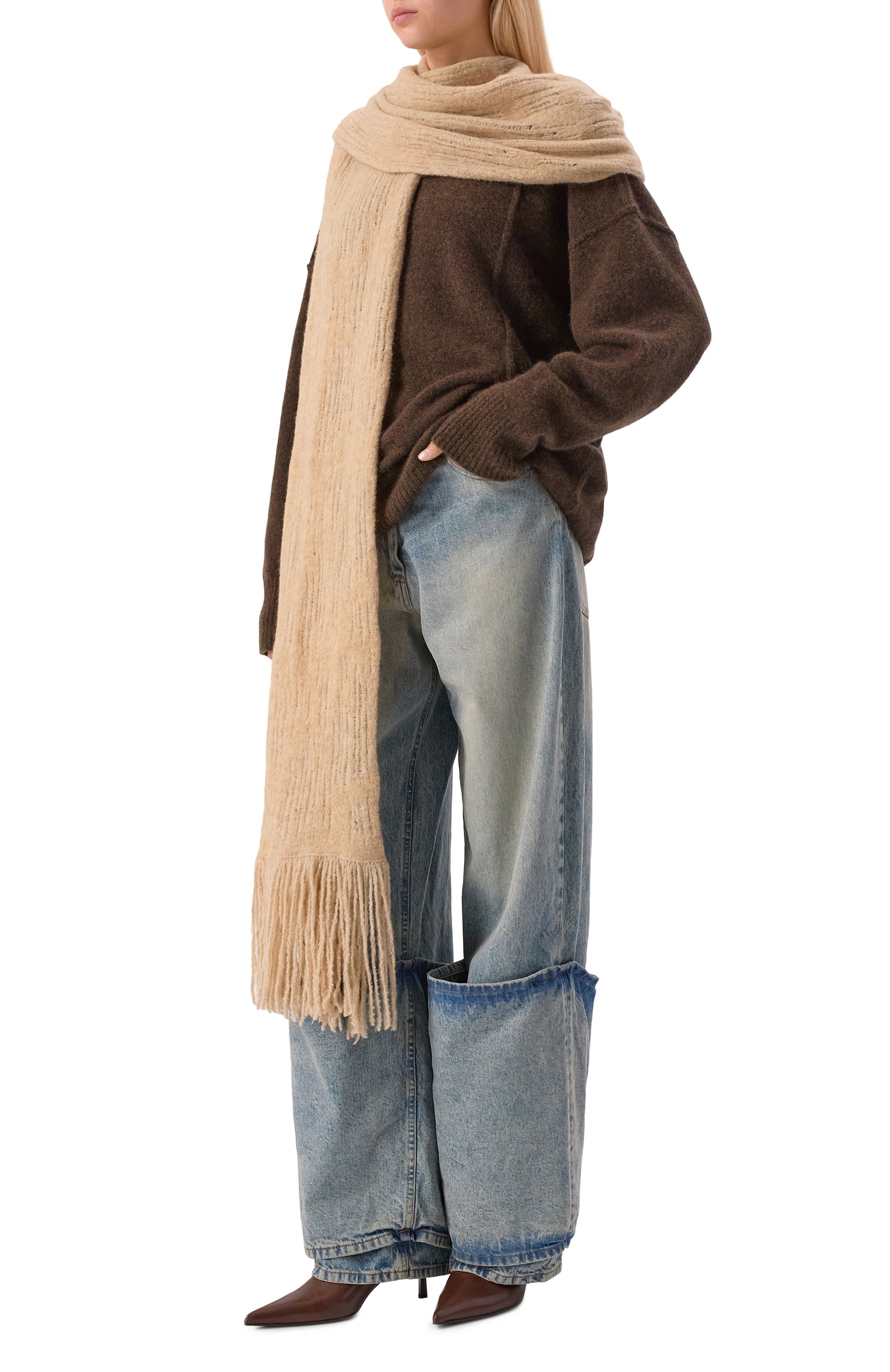 Шерстяной шарф ISABEL BENENATO, арт. DK26F25, фото 2