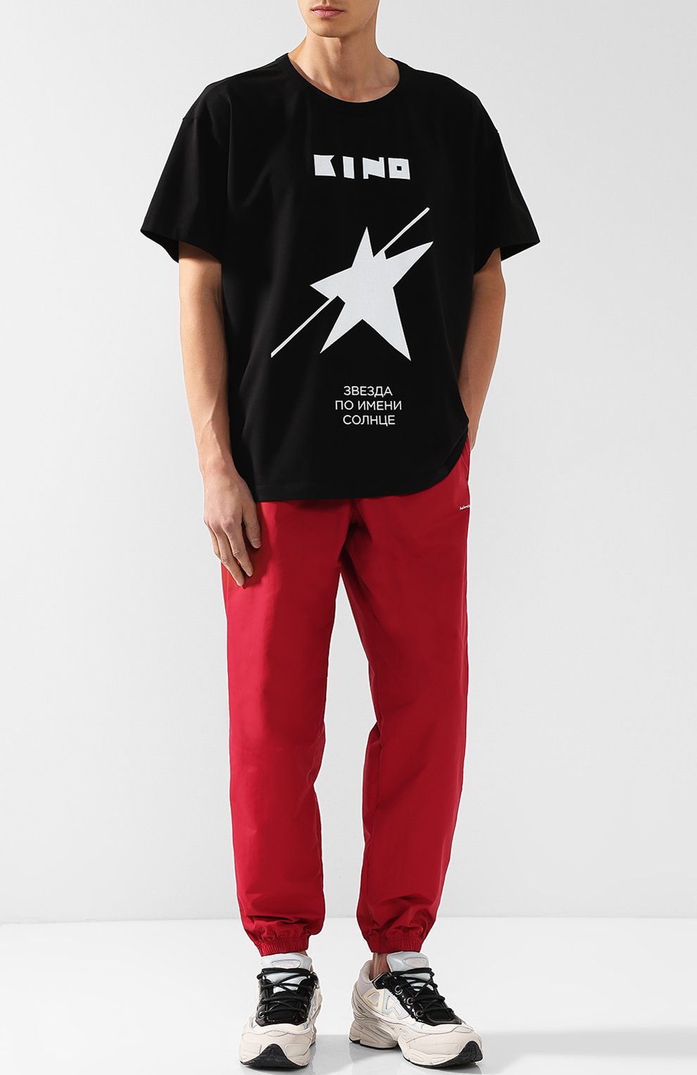 Хлопковая футболка с круглым вырезом и принтом VIKA GAZINSKAYA, арт. SS18-1247/1, фото 2