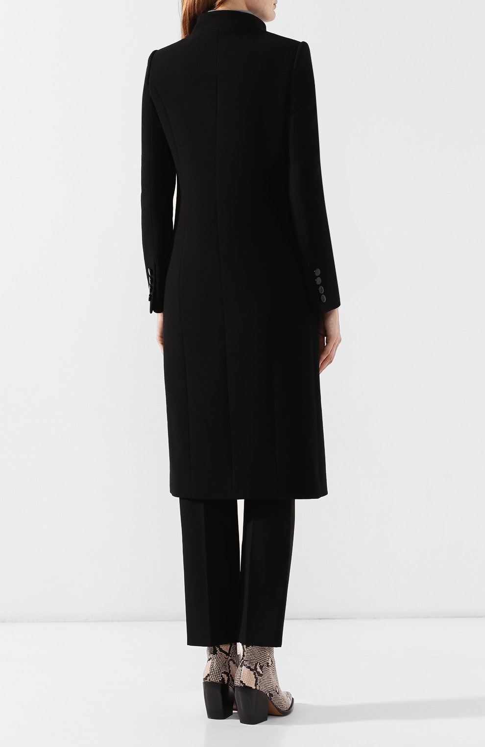 Шерстяное пальто GIVENCHY черного цвета по цене 290500 руб., арт. BWC05B127Y, фото 4 Шерстяное пальто GIVENCHY, арт. BWC05B127Y, фото 4