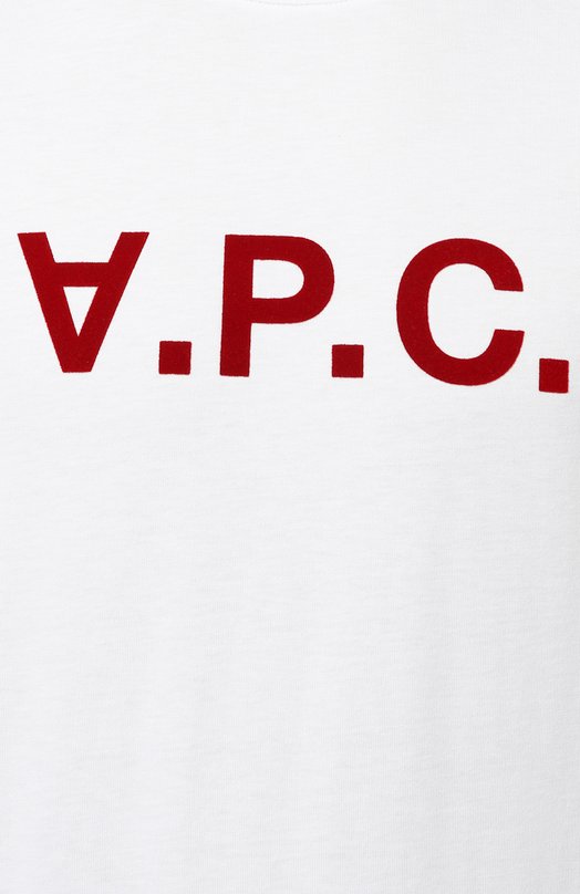 Хлопковая футболка A.P.C. C0BQXH26943TAB Белый  C0BQXH26943TAB Фото 5