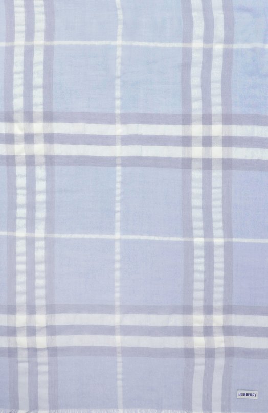 Шерстяной шарф Burberry 8110468 Голубой  8110468 Фото 4