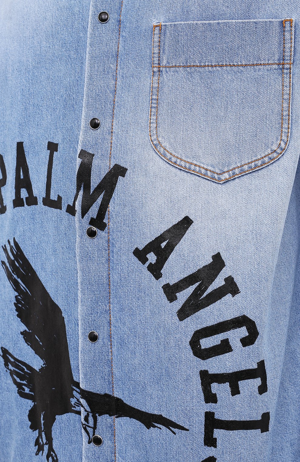 Джинсовая рубашка PALM ANGELS, арт. PMYD008E20DEN0014010, фото 5