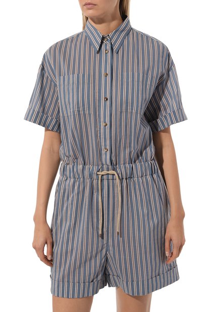 Комбинезон из хлопка и шелка BRUNELLO CUCINELLI, арт. MP774MG289, фото 3