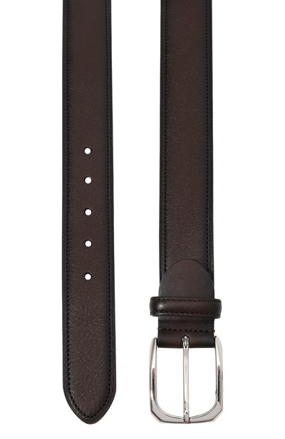 Кожаный ремень CANALI темно-коричневого цвета по цене 29150 руб., арт. 50C/KA00406, фото 3 Кожаный ремень CANALI, арт. 50C/KA00406, фото 3
