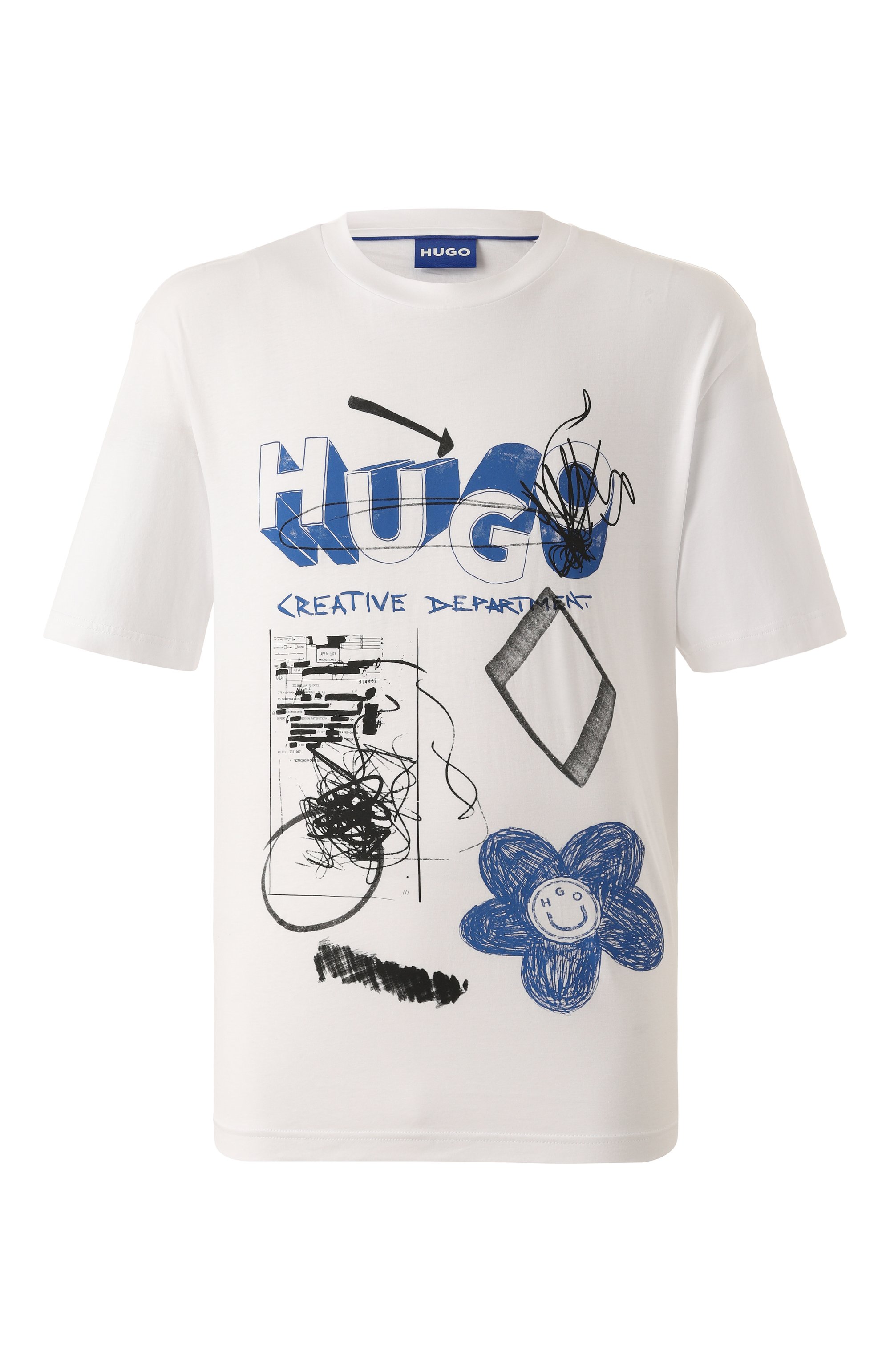 Хлопковая футболка HUGO BLUE, арт. 50533529, фото 1