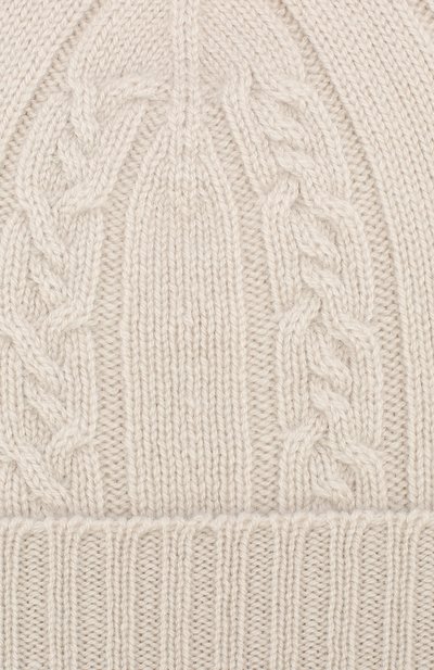 Кашемировая шапка с меховым помпоном LORO PIANA, арт. FAI7330, фото 3