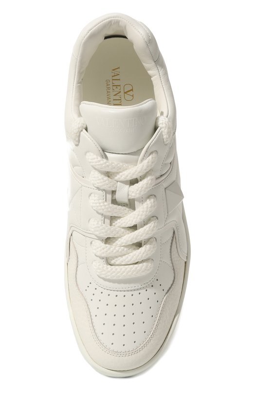 Кожаные кеды One Stud XL Valentino 5Y2S0G37/XTM Белый  5Y2S0G37/XTM Фото 6