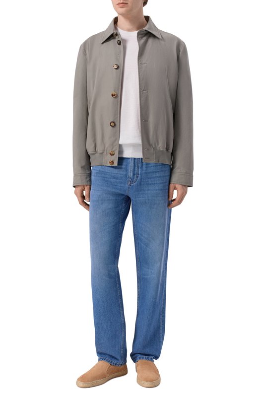 Замшевые эспадрильи Brunello Cucinelli MZU0HEI837 Бежевый  MZU0HEI837 Фото 2