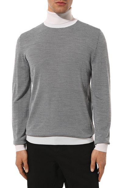 Шерстяная водолазка FENDI черно-белого цвета по цене 79150 руб., арт. FZY458/AH3C/F05WL, фото 3 Шерстяная водолазка FENDI, арт. FZY458/AH3C/F05WL, фото 3