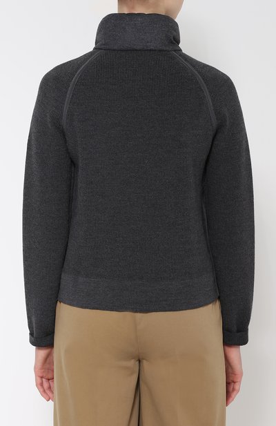 Пуховик прямого кроя с шерстяными рукавами MONCLER, арт. B2-093-94740-00-98142, фото 4