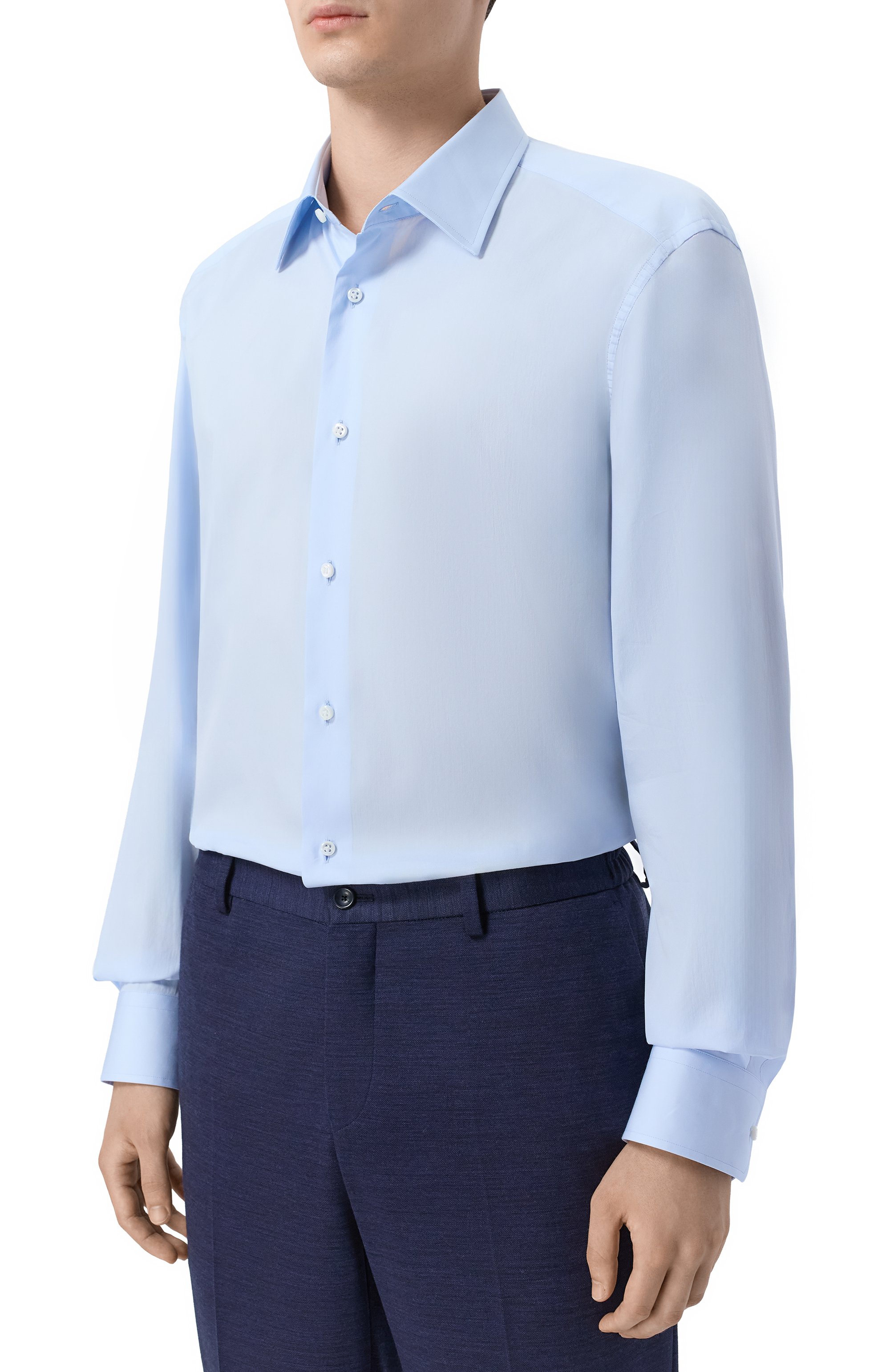 Хлопковая сорочка BOSS CAMEL, арт. 50560369, фото 3