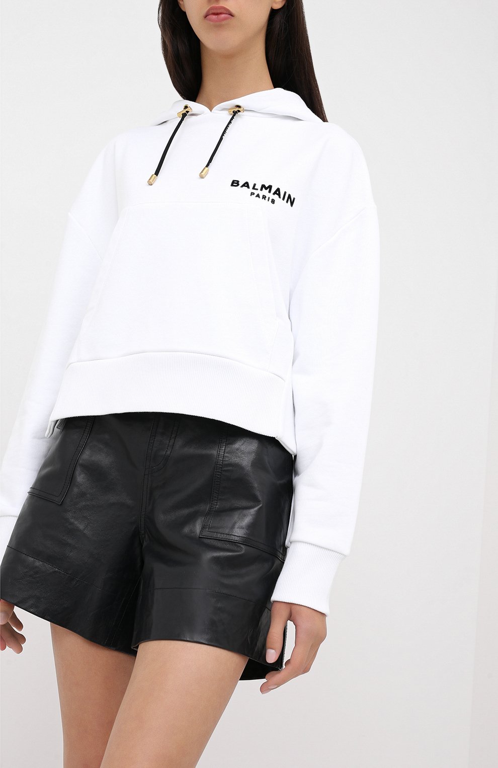 Хлопковое худи BALMAIN, арт. UF13792/I383, фото 3