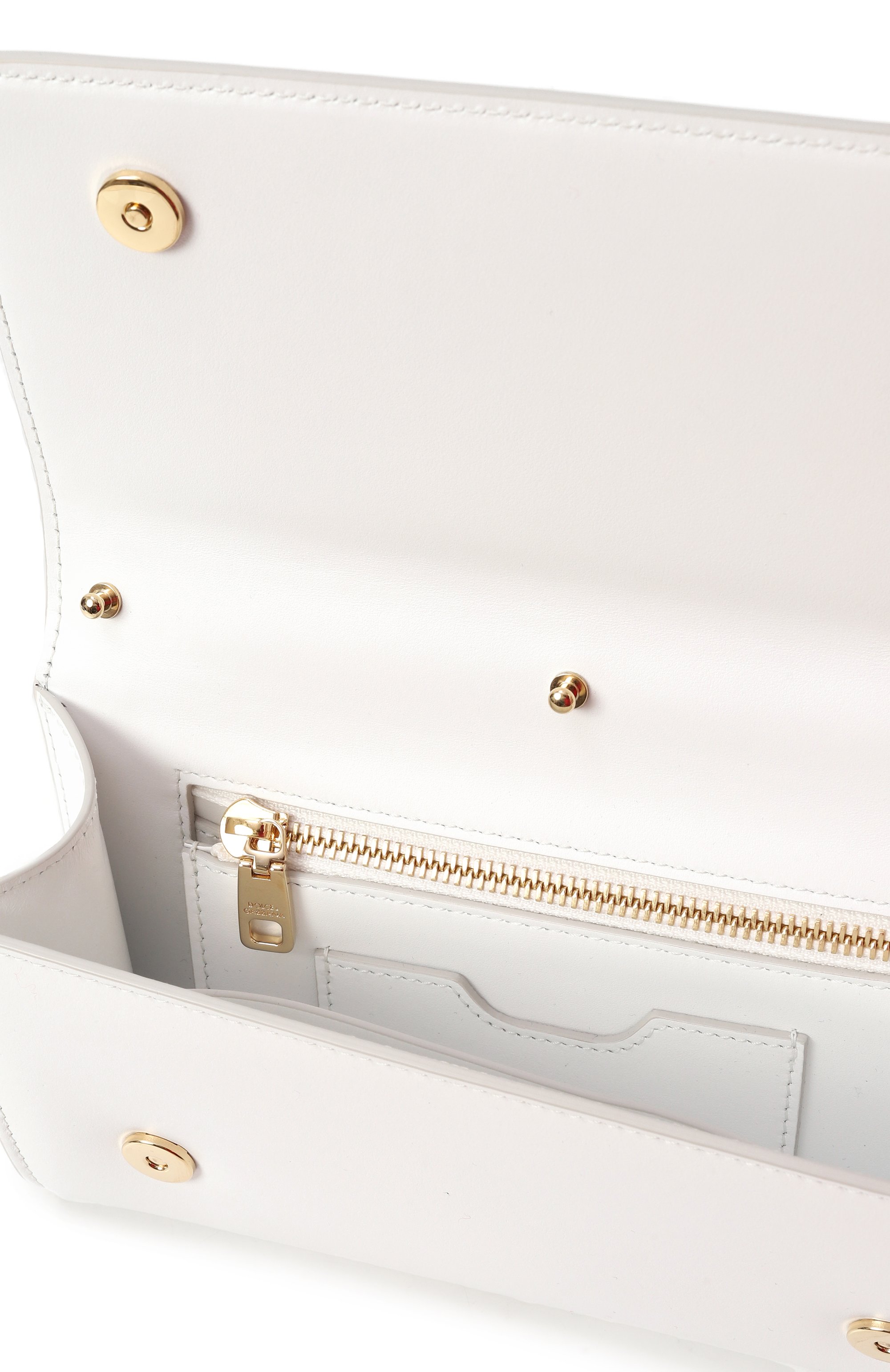 Клатч 3.5 DOLCE & GABBANA белого цвета по цене 119500 руб., арт. BB9580_BE9580/AW576_1, фото 4 Клатч 3.5 DOLCE & GABBANA, арт. BB9580_BE9580/AW576_1, фото 4