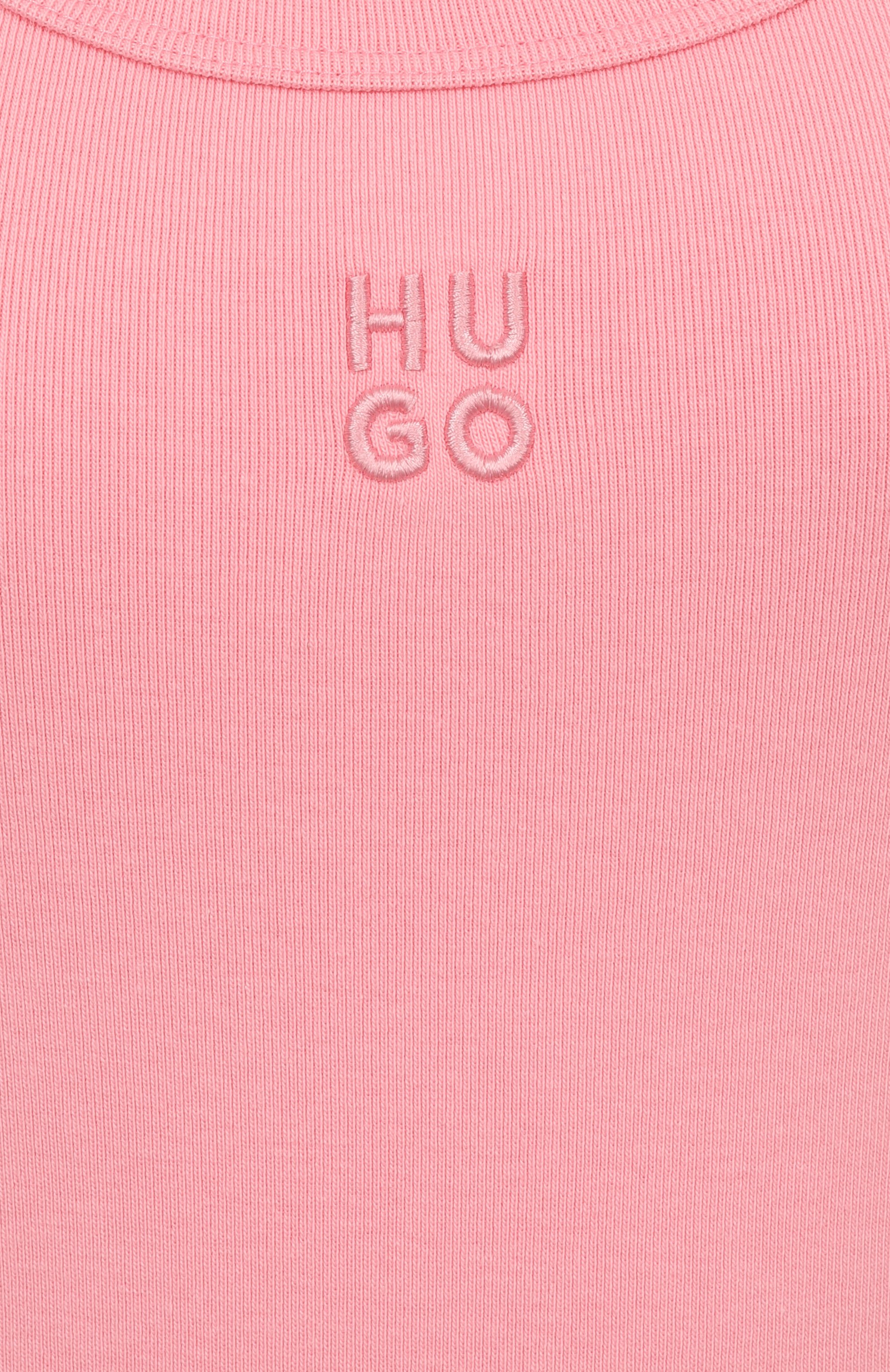 Хлопковая майка HUGO, арт. 50514489, фото 6