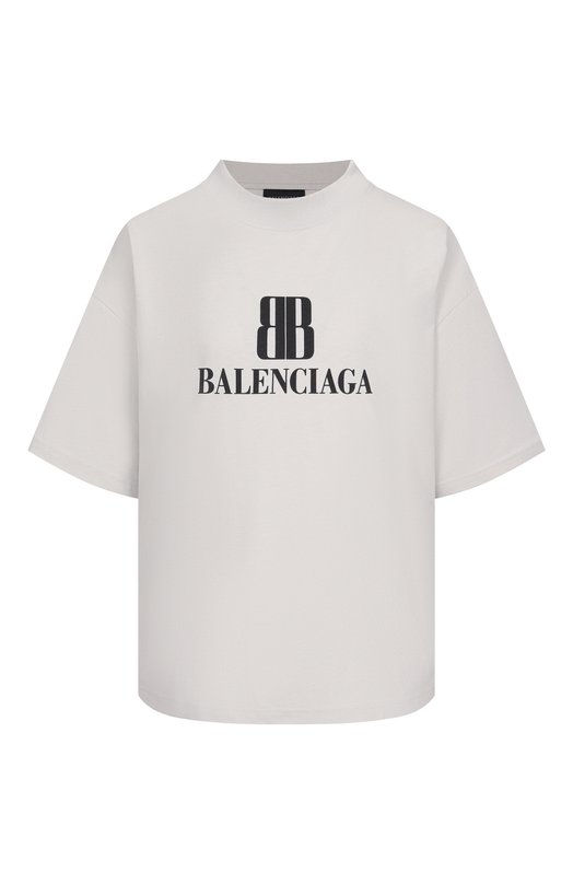 Хлопковая футболка Balenciaga 818431/TSVU4 Белый 818431/TSVU4